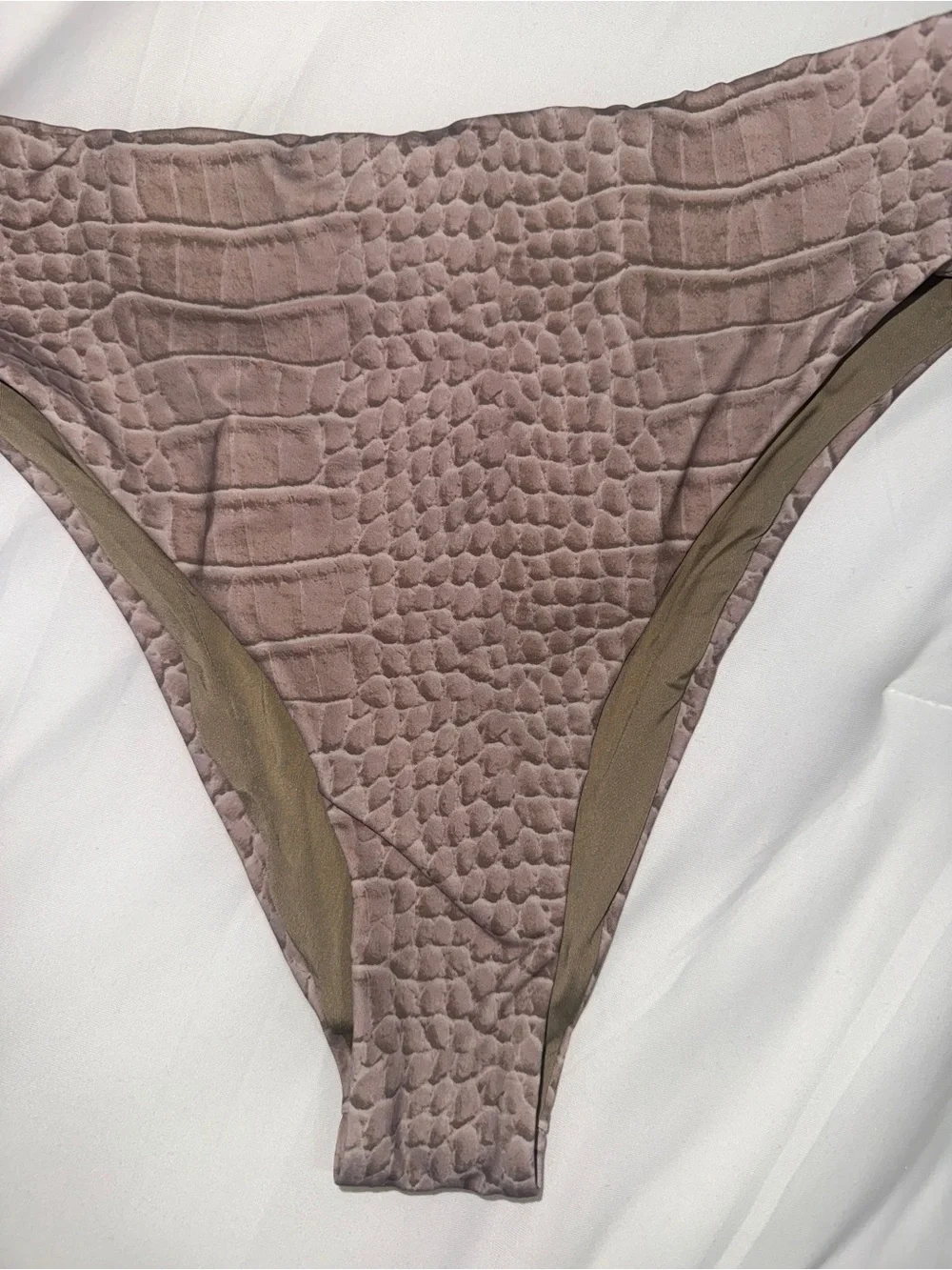 SKIMS High-Cut Bikini Bottom TAUPE **medium
